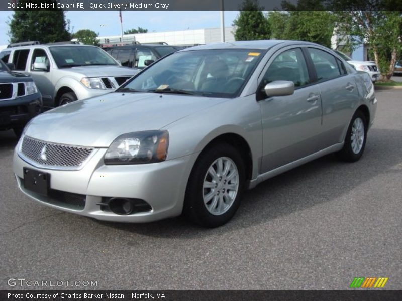 Quick Silver / Medium Gray 2011 Mitsubishi Galant FE