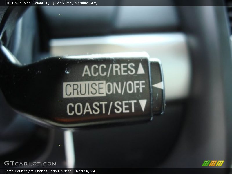 Quick Silver / Medium Gray 2011 Mitsubishi Galant FE