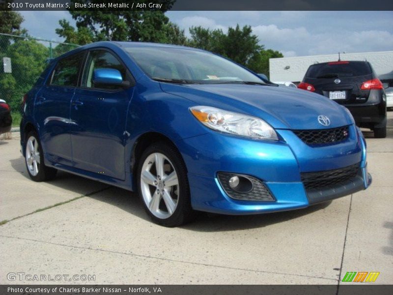 Blue Streak Metallic / Ash Gray 2010 Toyota Matrix S