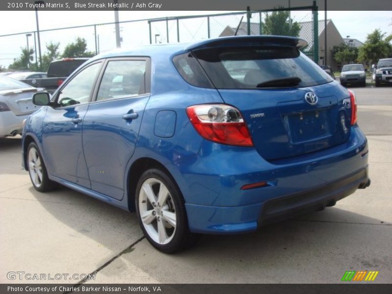 Blue Streak Metallic / Ash Gray 2010 Toyota Matrix S