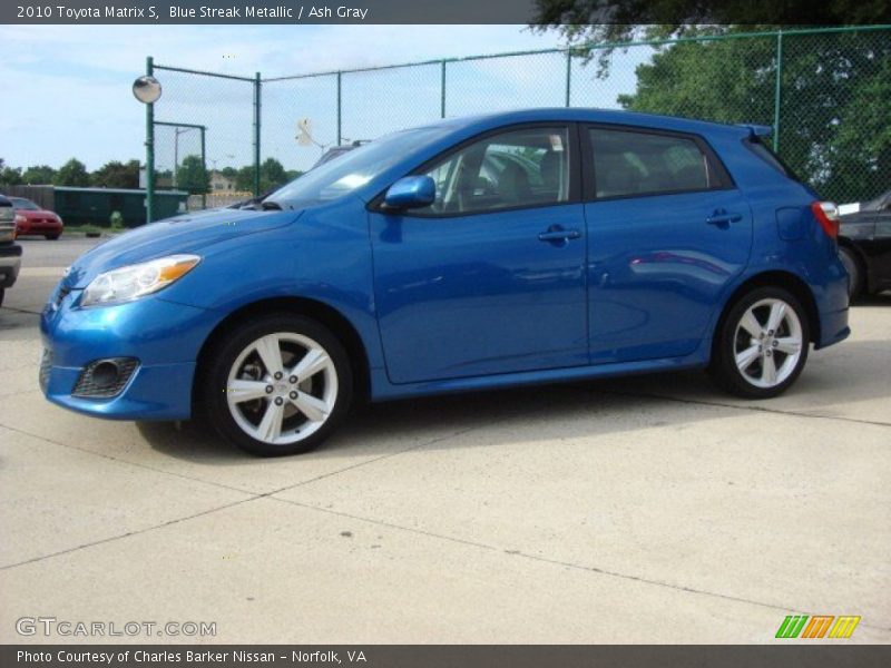 Blue Streak Metallic / Ash Gray 2010 Toyota Matrix S