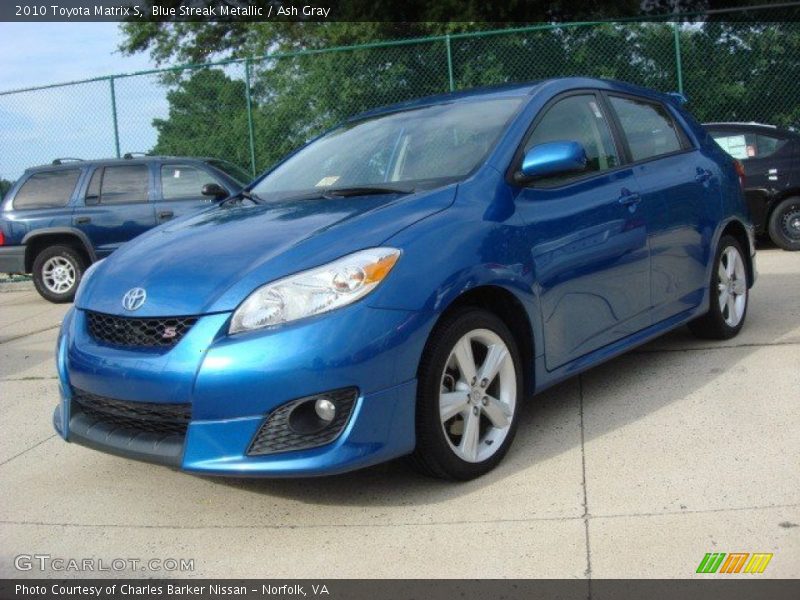 Blue Streak Metallic / Ash Gray 2010 Toyota Matrix S