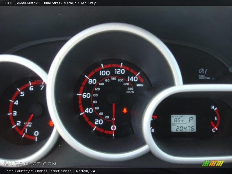  2010 Matrix S S Gauges