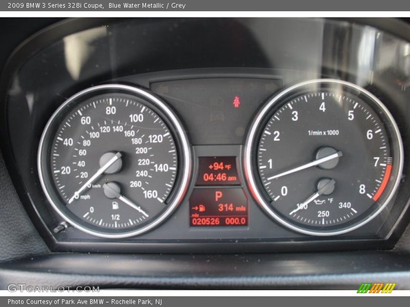 Blue Water Metallic / Grey 2009 BMW 3 Series 328i Coupe