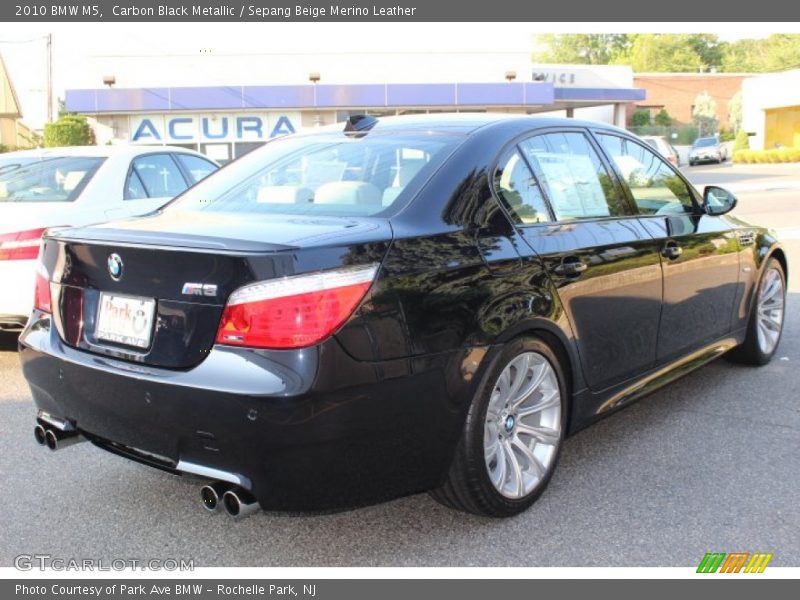 Carbon Black Metallic / Sepang Beige Merino Leather 2010 BMW M5