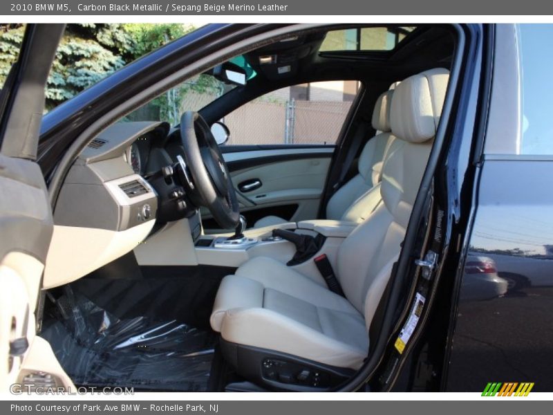 Front Seat of 2010 M5 