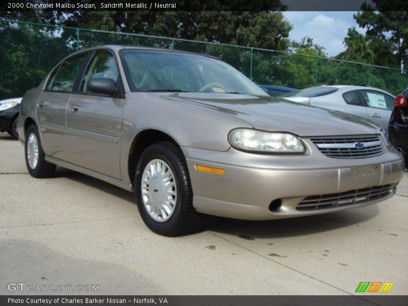 Sandrift Metallic / Neutral 2000 Chevrolet Malibu Sedan