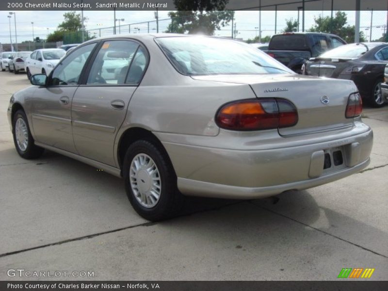 Sandrift Metallic / Neutral 2000 Chevrolet Malibu Sedan