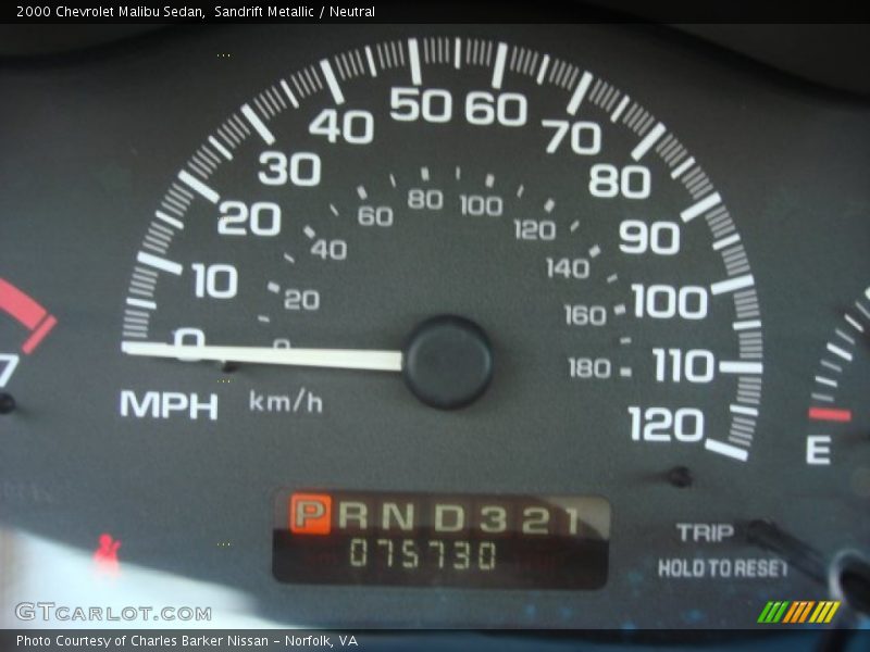 Sandrift Metallic / Neutral 2000 Chevrolet Malibu Sedan