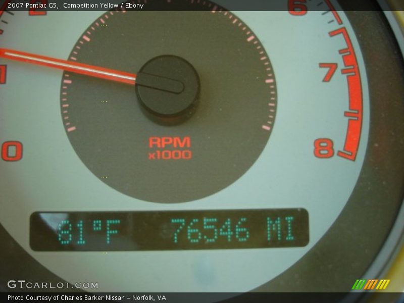 Competition Yellow / Ebony 2007 Pontiac G5