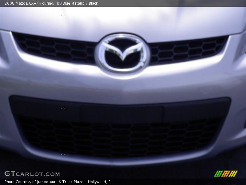 Icy Blue Metallic / Black 2008 Mazda CX-7 Touring