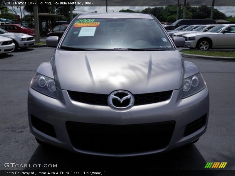 Icy Blue Metallic / Black 2008 Mazda CX-7 Touring