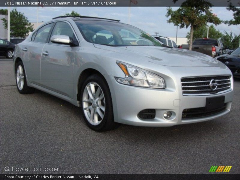 Brilliant Silver / Charcoal 2011 Nissan Maxima 3.5 SV Premium