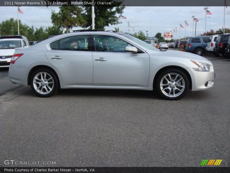 Brilliant Silver / Charcoal 2011 Nissan Maxima 3.5 SV Premium