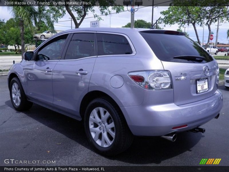 Icy Blue Metallic / Black 2008 Mazda CX-7 Touring
