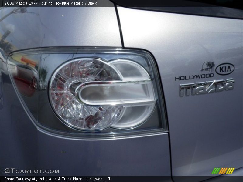 Icy Blue Metallic / Black 2008 Mazda CX-7 Touring
