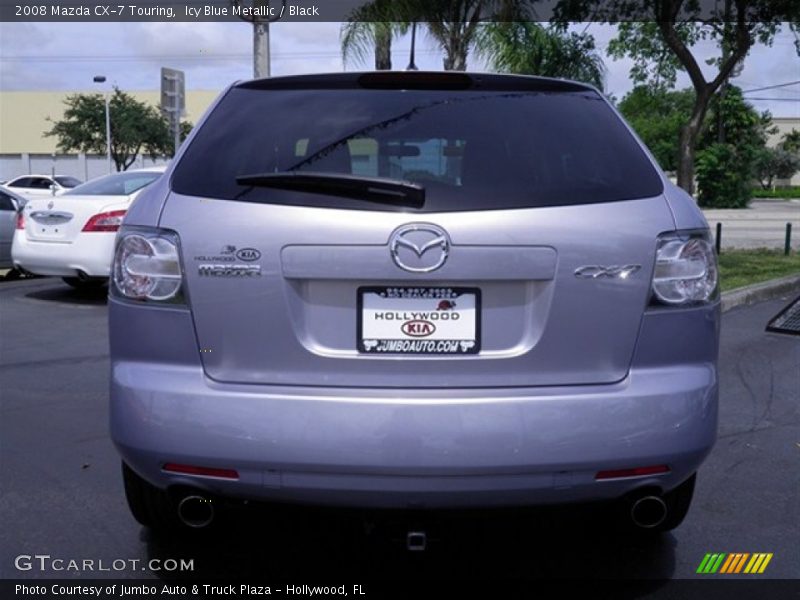 Icy Blue Metallic / Black 2008 Mazda CX-7 Touring