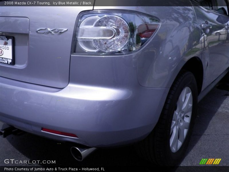 Icy Blue Metallic / Black 2008 Mazda CX-7 Touring