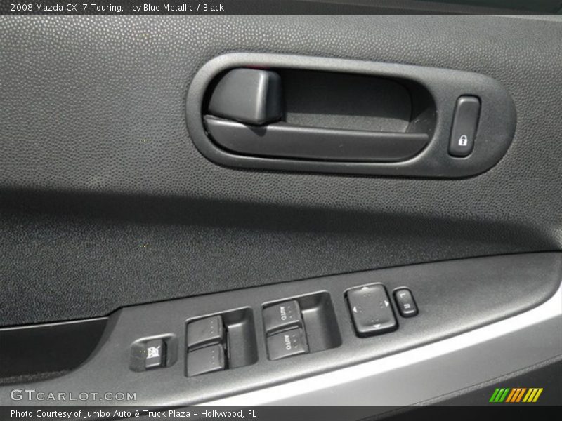 Icy Blue Metallic / Black 2008 Mazda CX-7 Touring