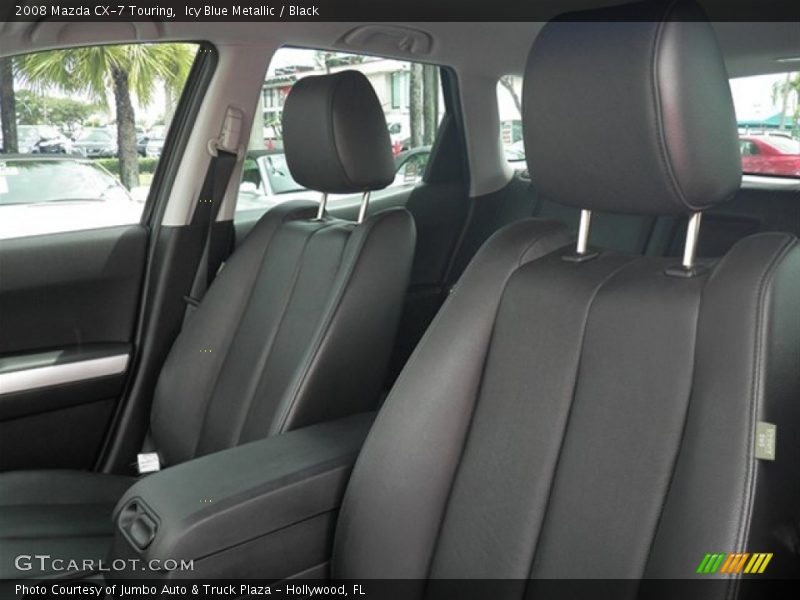 Icy Blue Metallic / Black 2008 Mazda CX-7 Touring