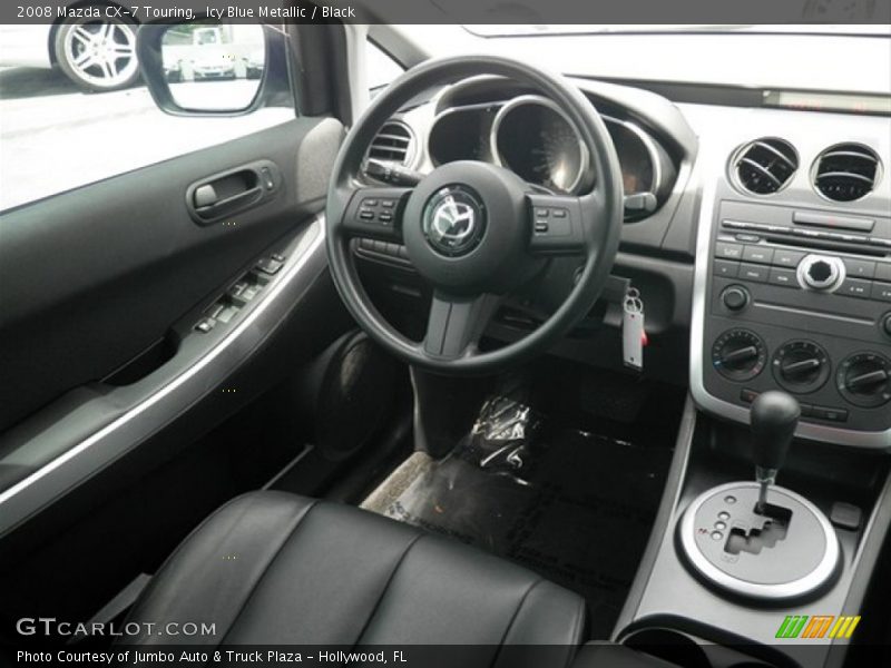 Icy Blue Metallic / Black 2008 Mazda CX-7 Touring