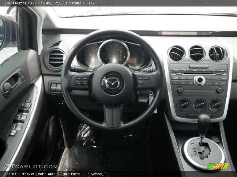 Icy Blue Metallic / Black 2008 Mazda CX-7 Touring