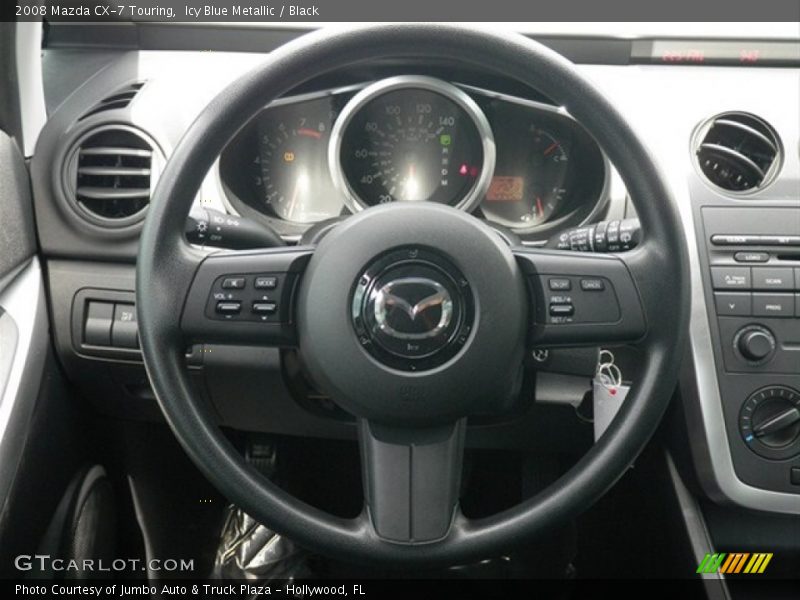 Icy Blue Metallic / Black 2008 Mazda CX-7 Touring