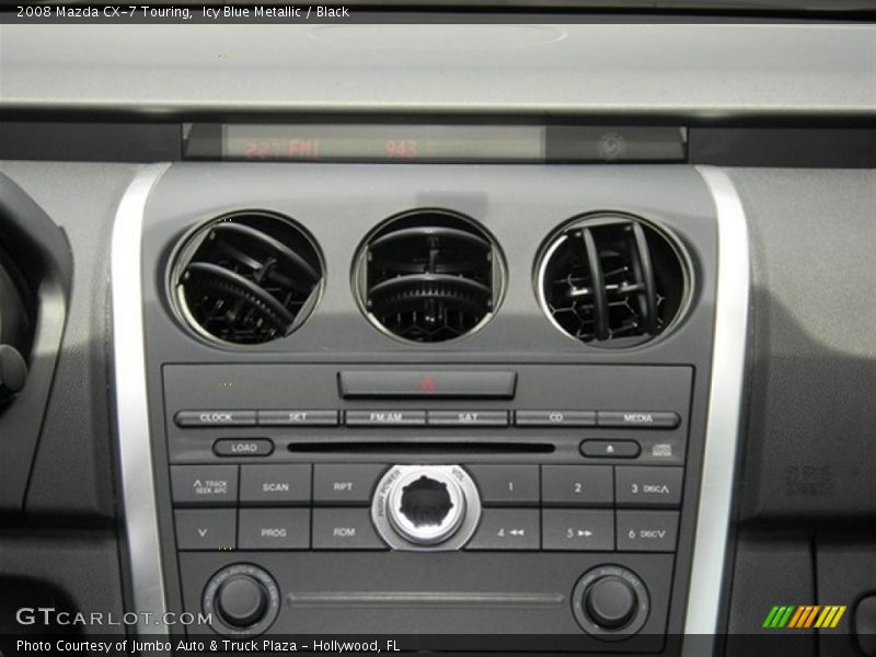 Icy Blue Metallic / Black 2008 Mazda CX-7 Touring