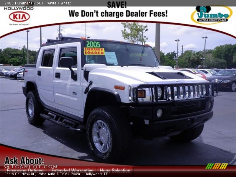 White / Wheat 2005 Hummer H2 SUT