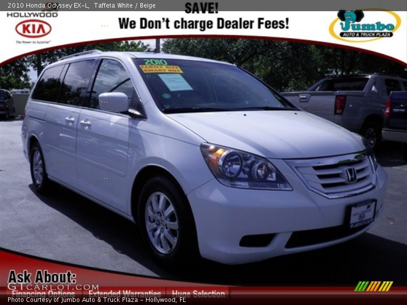 Taffeta White / Beige 2010 Honda Odyssey EX-L