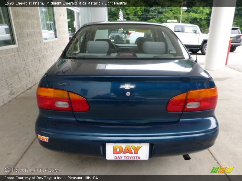Midnight Emerald Mica Metallic / Light Neutral 1999 Chevrolet Prizm