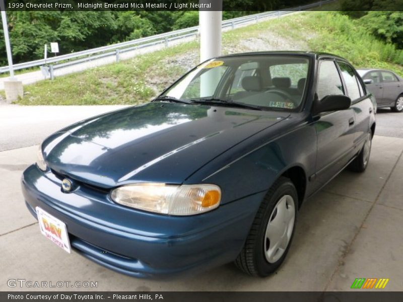 Midnight Emerald Mica Metallic / Light Neutral 1999 Chevrolet Prizm