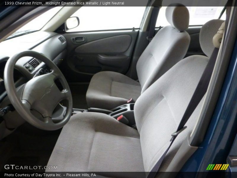 Front Seat of 1999 Prizm 