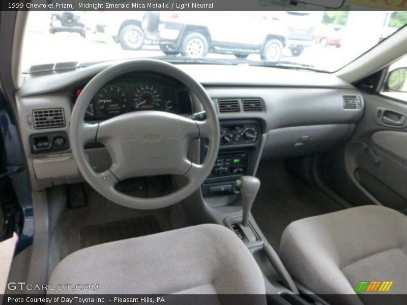 Dashboard of 1999 Prizm 