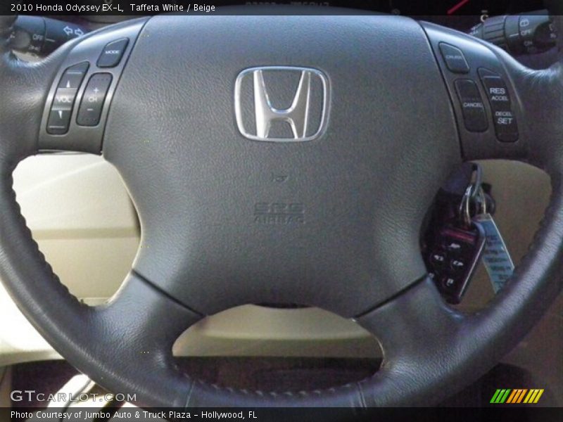 Taffeta White / Beige 2010 Honda Odyssey EX-L