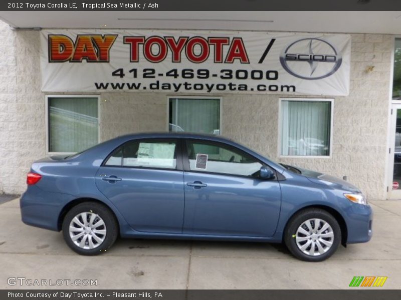 Tropical Sea Metallic / Ash 2012 Toyota Corolla LE