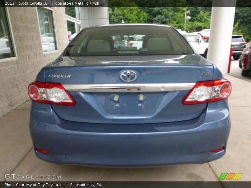 Tropical Sea Metallic / Ash 2012 Toyota Corolla LE