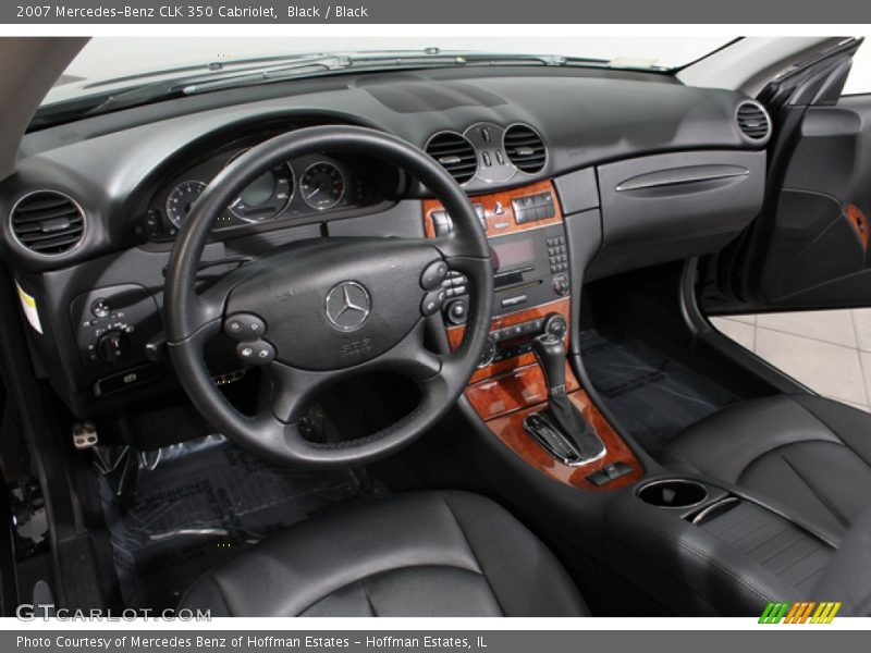 Black / Black 2007 Mercedes-Benz CLK 350 Cabriolet
