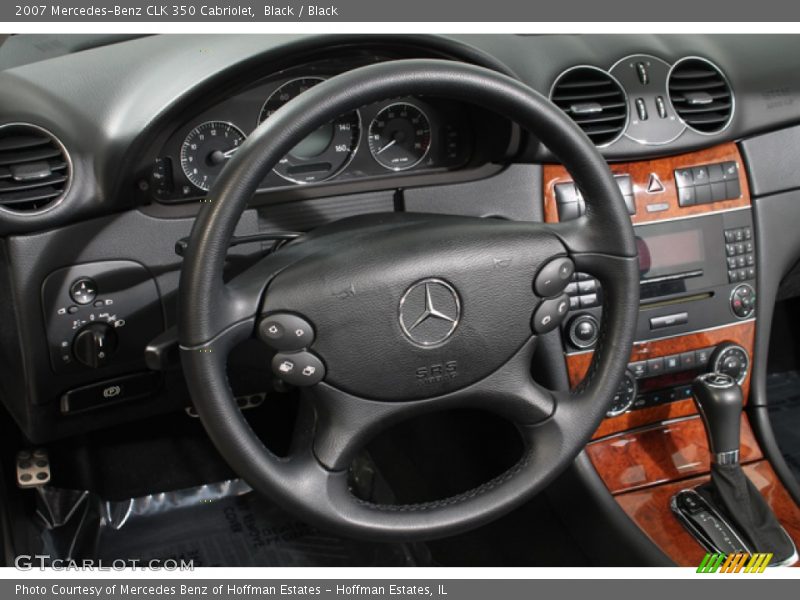 Black / Black 2007 Mercedes-Benz CLK 350 Cabriolet