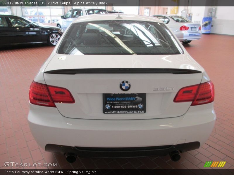 Alpine White / Black 2012 BMW 3 Series 335i xDrive Coupe