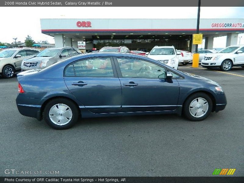 Galaxy Gray Metallic / Blue 2008 Honda Civic Hybrid Sedan