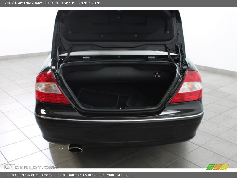 Black / Black 2007 Mercedes-Benz CLK 350 Cabriolet