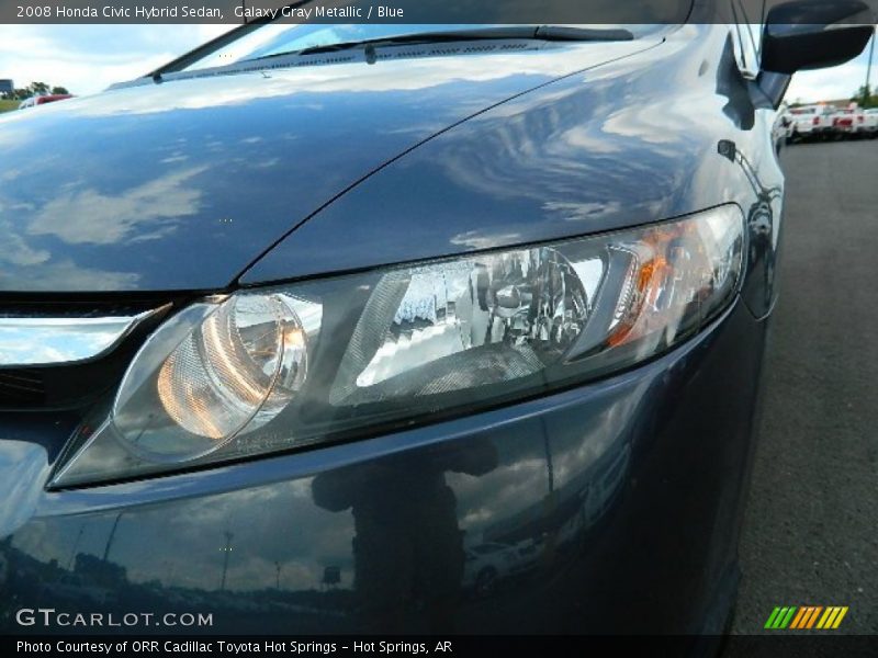 Galaxy Gray Metallic / Blue 2008 Honda Civic Hybrid Sedan
