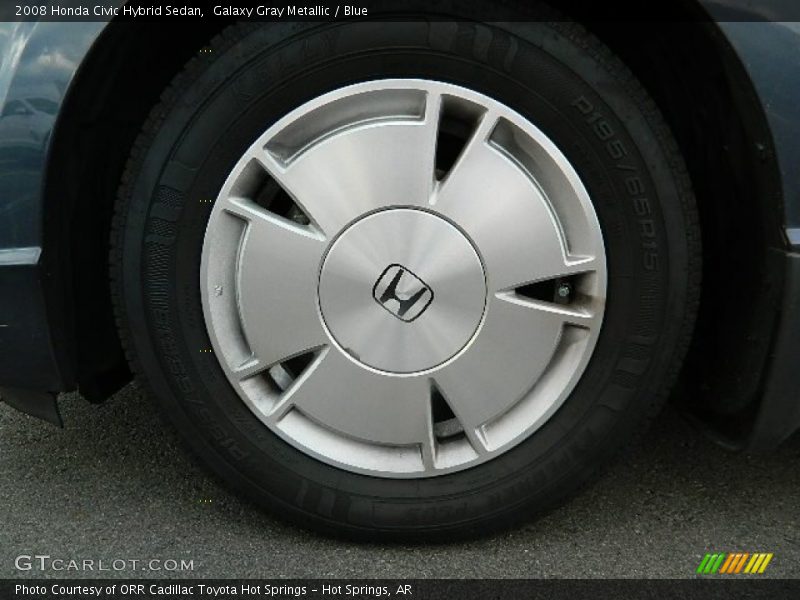 Galaxy Gray Metallic / Blue 2008 Honda Civic Hybrid Sedan