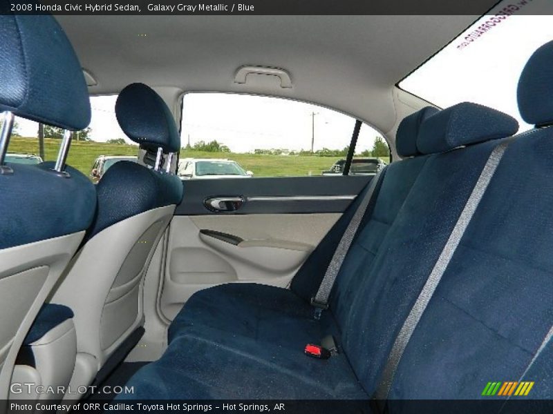 Galaxy Gray Metallic / Blue 2008 Honda Civic Hybrid Sedan