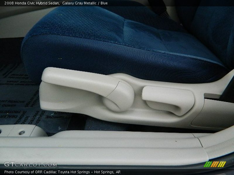 Galaxy Gray Metallic / Blue 2008 Honda Civic Hybrid Sedan