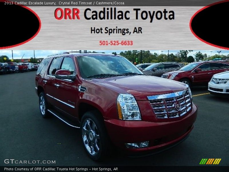 Crystal Red Tintcoat / Cashmere/Cocoa 2013 Cadillac Escalade Luxury