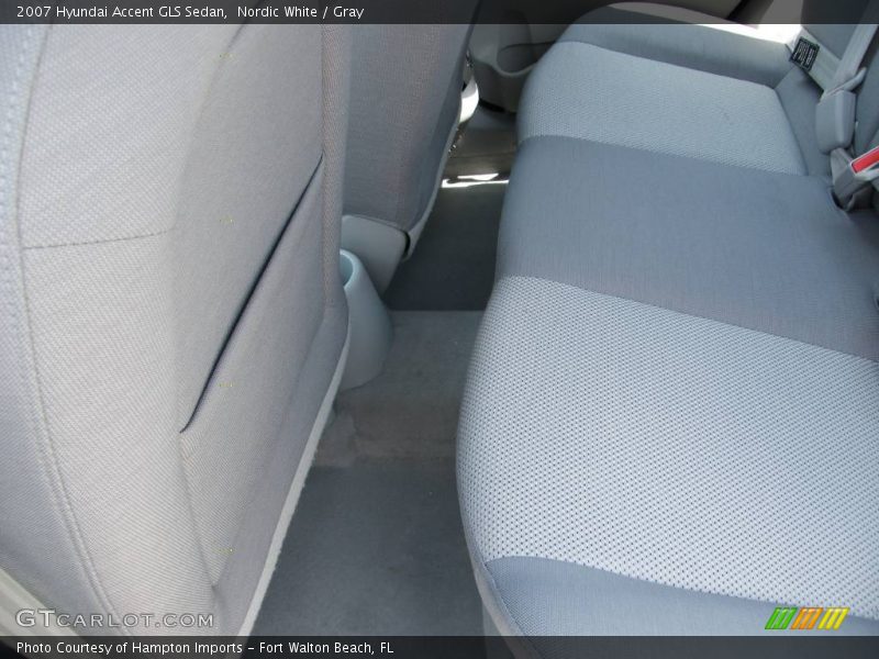 Nordic White / Gray 2007 Hyundai Accent GLS Sedan