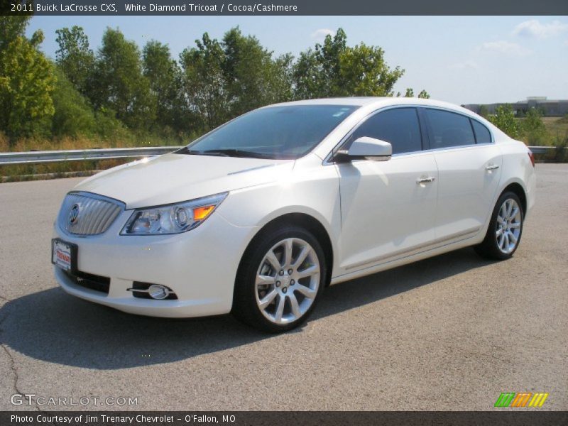 White Diamond Tricoat / Cocoa/Cashmere 2011 Buick LaCrosse CXS