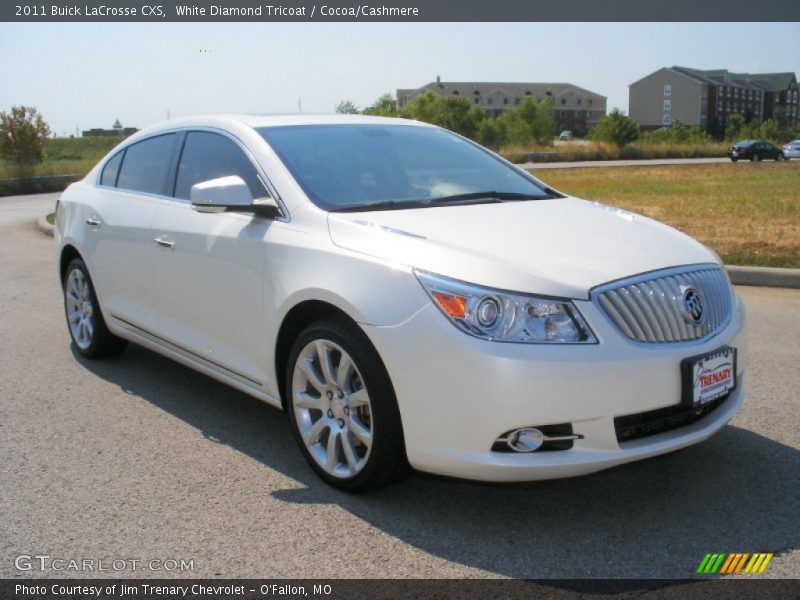 White Diamond Tricoat / Cocoa/Cashmere 2011 Buick LaCrosse CXS